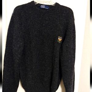 Polo by Ralph Lauren Uni-Crest Men's Charcoil Grey Sweater